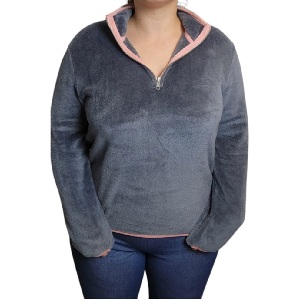 Womens pull over wallflower cozy fleece  sweatshirt size Large